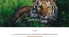 Desktop Screenshot of aisforanimals.org